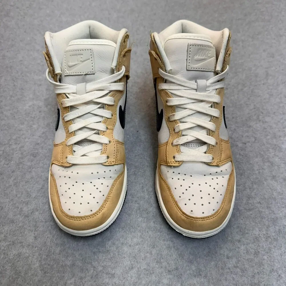 Nike Dunk High Premium Sesame Obsidian Women's Size 5 DX2044-101